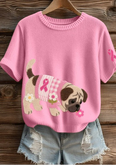 Alwina – Różowa koszulka solidarności z pieskiem