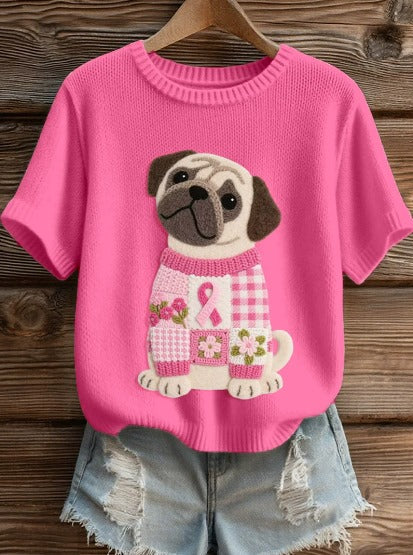 Alwina – Różowa koszulka solidarności z pieskiem