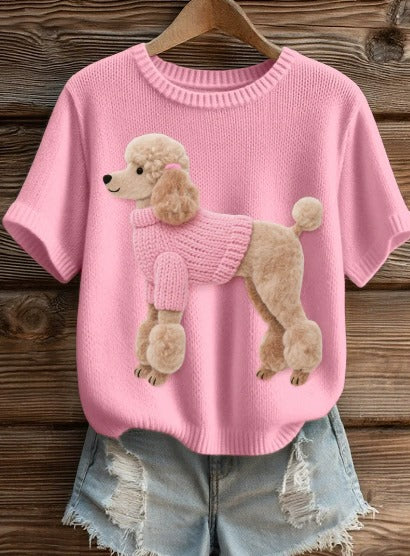 Alwina – Różowa koszulka solidarności z pieskiem